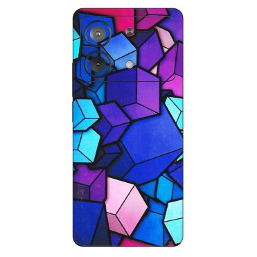 POCO Phone Skins (All Models) - Cube Doodle - 3D Embossed Finish (L-141) Poco X6 NEO (5G)