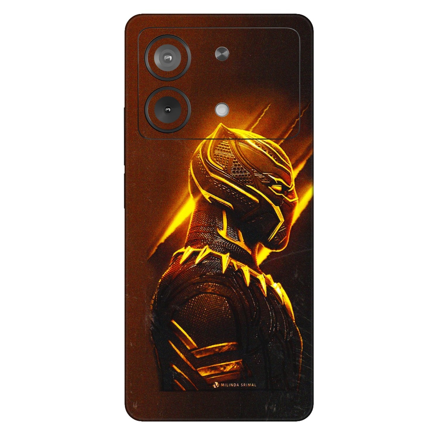 POCO Phone Skins (All Models) - Gold Black Panther - 3D Embossed Finish (L-181) Poco X6 NEO (5G)