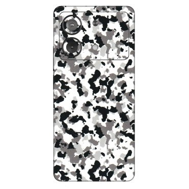 POCO Phone Skins (All Models) - White Black Camouflage - 3D Embossed Finish (L-18) Poco X6 NEO (5G)