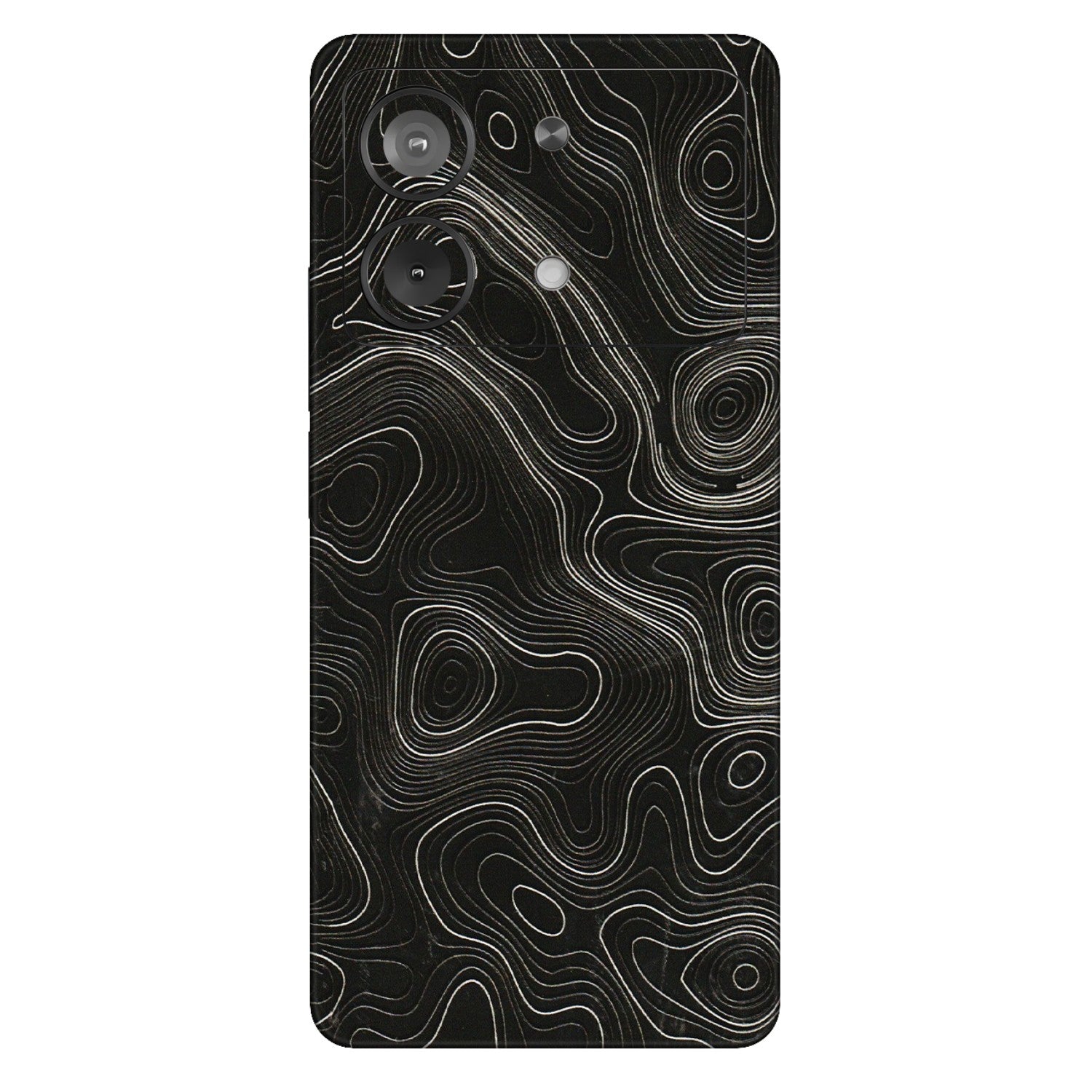 POCO Phone Skins (All Models) - Black Swirl - 3D Embossed Finish (L-196) Poco X6 NEO (5G)