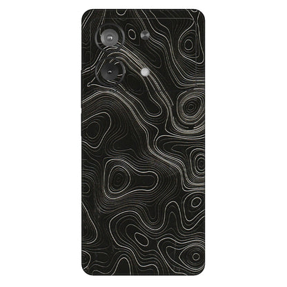 POCO Phone Skins (All Models) - Black Swirl - 3D Embossed Finish (L-196) Poco X6 NEO (5G)