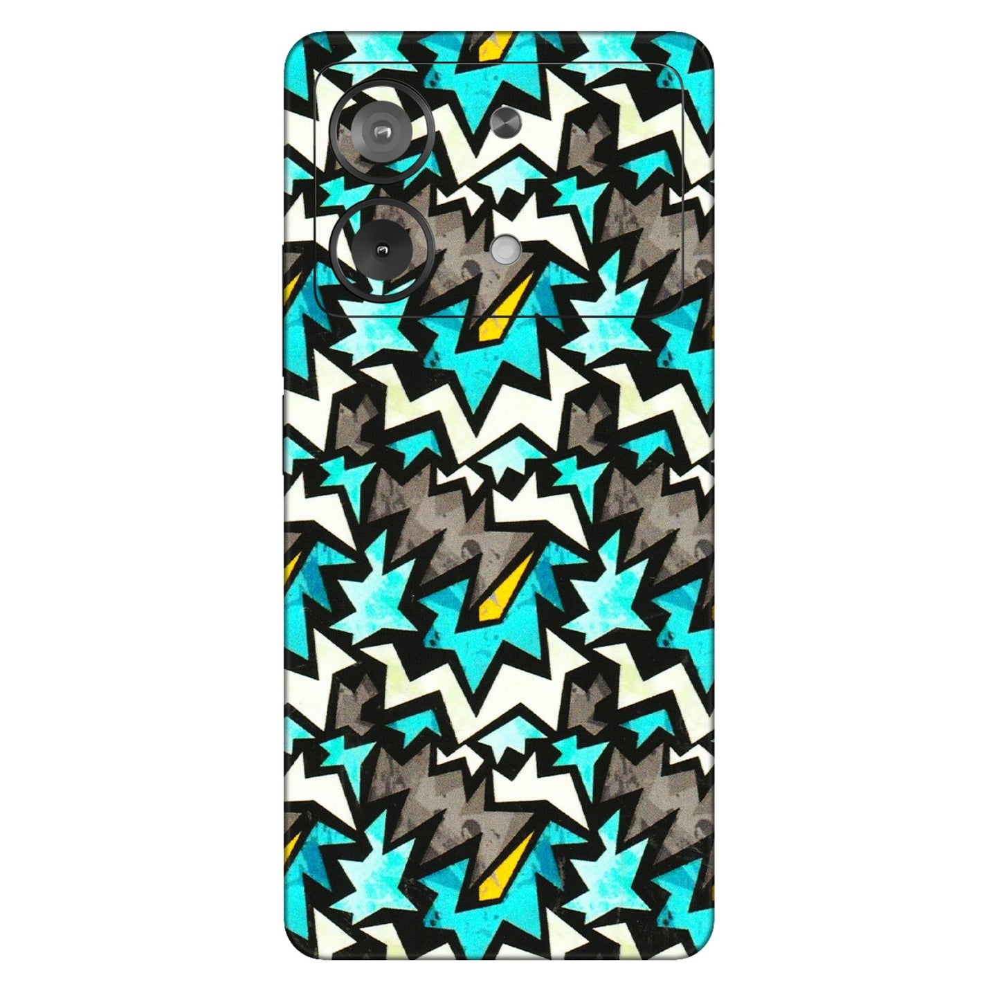 POCO Phone Skins (All Models) - Funky Zig Zag - 3D Embossed Finish (L-223) Poco X6 NEO (5G)