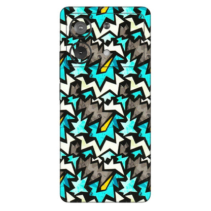 POCO Phone Skins (All Models) - Funky Zig Zag - 3D Embossed Finish (L-223) Poco X6 NEO (5G)