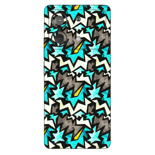 POCO Phone Skins (All Models) - Funky Zig Zag - 3D Embossed Finish (L-223) Poco X6 NEO (5G)