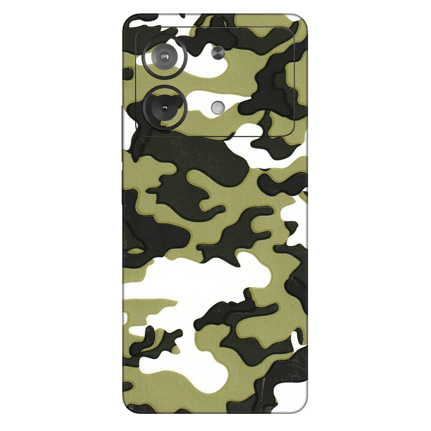 POCO Phone Skins (All Models) - Camouflages White And Green - 3D Embossed Finish (L-243) Poco X6 NEO (5G)