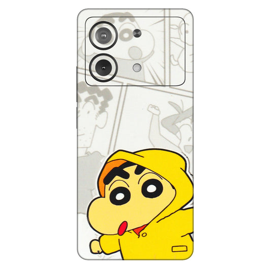 POCO Phone Skins (All Models) - Yellow Shinchan Comic - 3D Embossed Finish (L-246) Poco X6 NEO (5G)