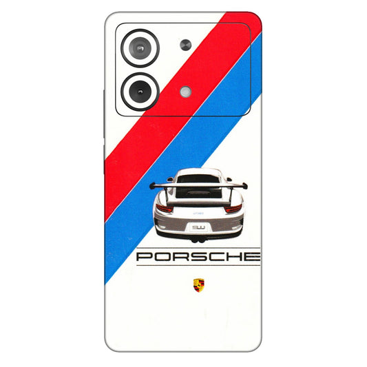 POCO Phone Skins (All Models) - Porche Car Sober Logo - 3D Embossed Finish (L-248) Poco X6 NEO (5G)