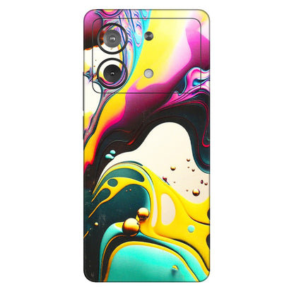 POCO Phone Skins (All Models) - Multicolor Abstract pattern - 3D Embossed Finish (L-254) Poco X6 NEO (5G)