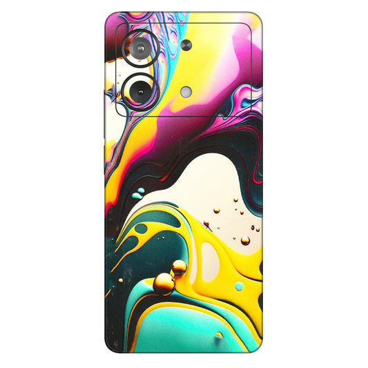 POCO Phone Skins (All Models) - Multicolor Abstract pattern - 3D Embossed Finish (L-254) Poco X6 NEO (5G)