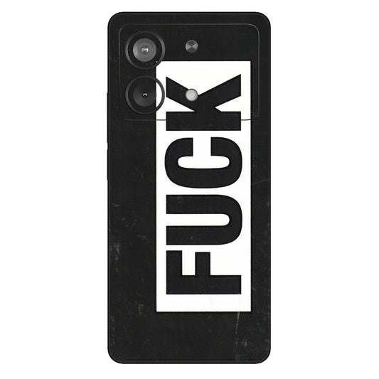 POCO Phone Skins (All Models) - The F Word - 3D Embossed Finish (L-255) Poco X6 NEO (5G)