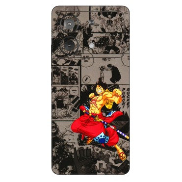 POCO Phone Skins (All Models) - One Piece Rocket Punch Manga - 3D Embossed Finish (L-25) Poco X6 NEO (5G)