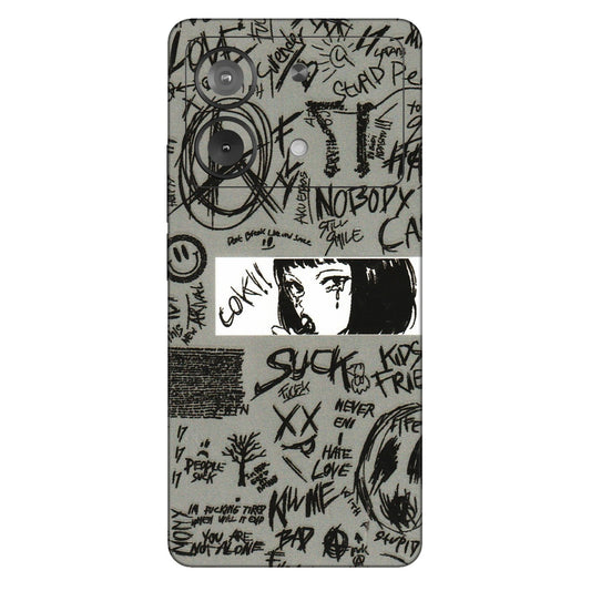 POCO Phone Skins (All Models) - Never Have Love Anime - 3D Embossed Finish (L-260) Poco X6 NEO (5G)