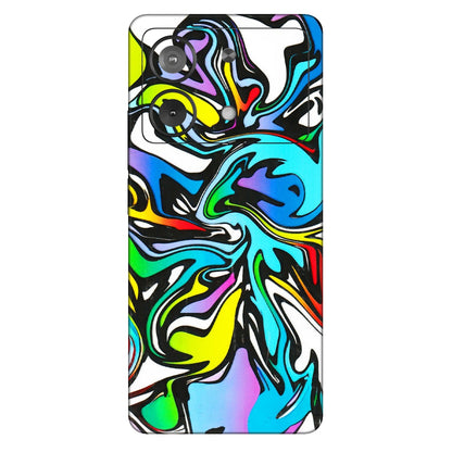 POCO Phone Skins (All Models) - Abstract Colour Paints - 3D Embossed Finish (L-271) Poco X6 NEO (5G)
