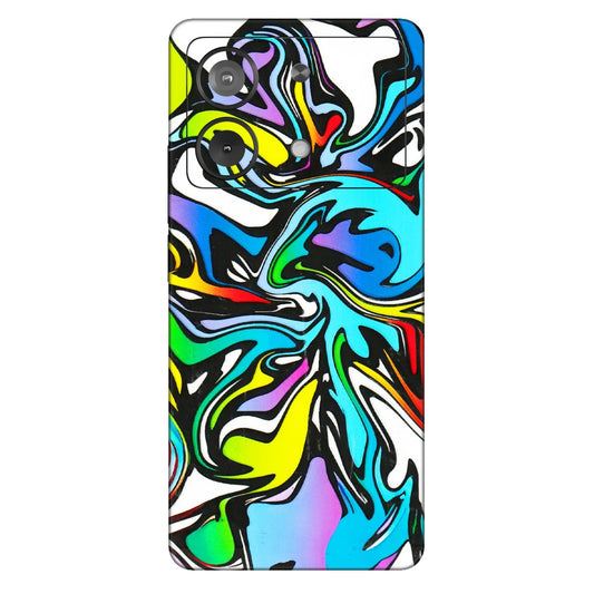 POCO Phone Skins (All Models) - Abstract Colour Paints - 3D Embossed Finish (L-271) Poco X6 NEO (5G)