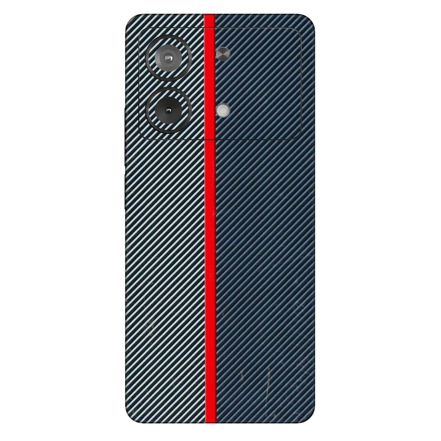 POCO Phone Skins (All Models) - Blue Sober Lines - 3D Embossed Finish (L-305) Poco X6 NEO (5G)