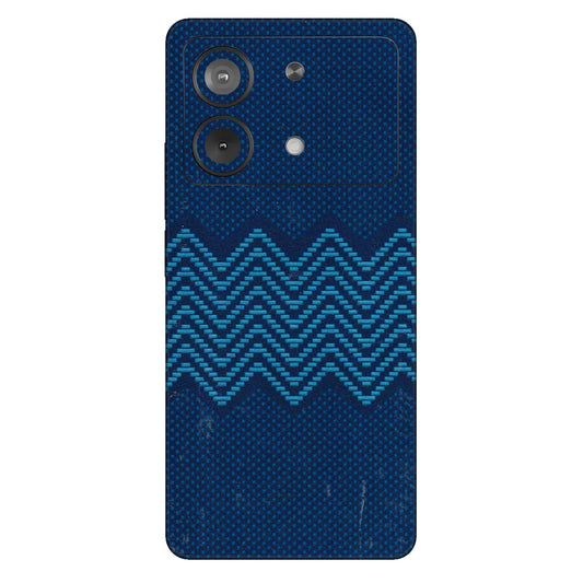 POCO Phone Skins (All Models) - Blue Sober Waves - 3D Embossed Finish (L-306) Poco X6 NEO (5G)