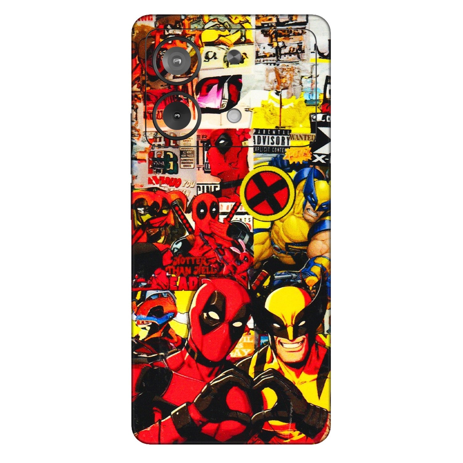 POCO Phone Skins (All Models) - Spidy Wolverine - 3D Embossed Finish (L-310) Poco X6 NEO (5G)