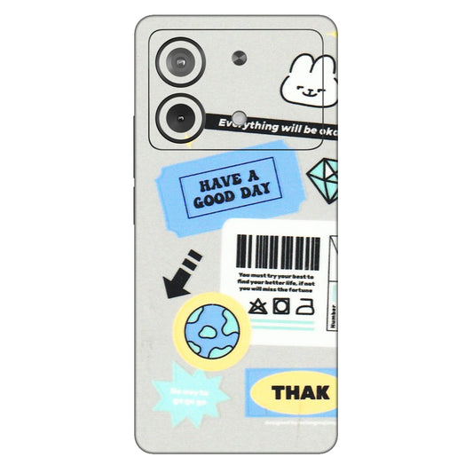 POCO Phone Skins (All Models) - Will Be Okay Design - 3D Embossed Finish (L-316) Poco X6 NEO (5G)