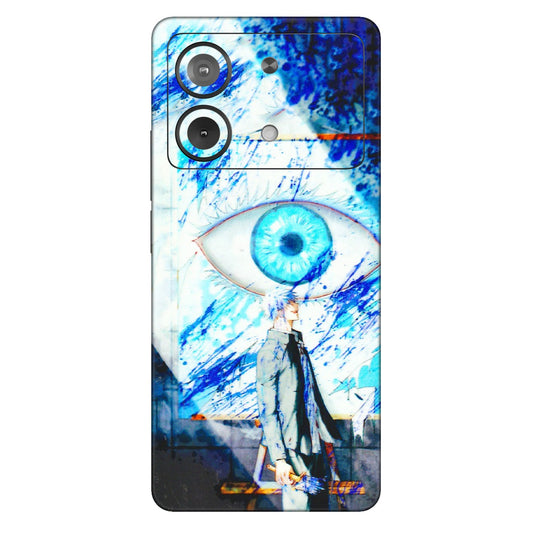 POCO Phone Skins (All Models) - Anime Sea Blue Eye - 3D Embossed Finish (L-318) Poco X6 NEO (5G)