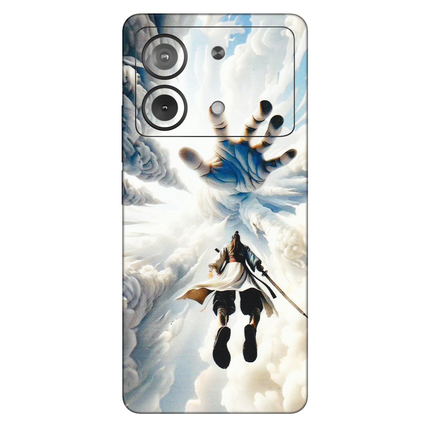 POCO Phone Skins (All Models) - Big Hand With Monkey King - 3D Embossed Finish (L-323) Poco X6 NEO (5G)