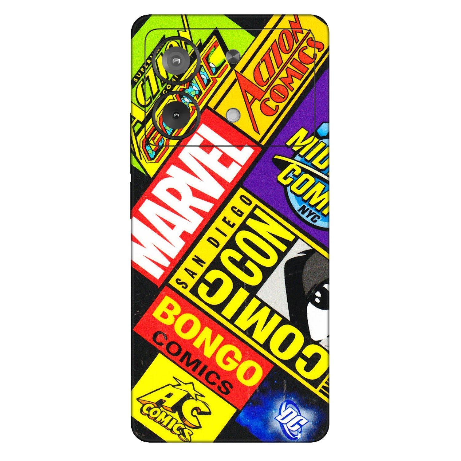 POCO Phone Skins (All Models) - Bongo Comic Con - 3D Embossed Finish (L-325) Poco X6 NEO (5G)