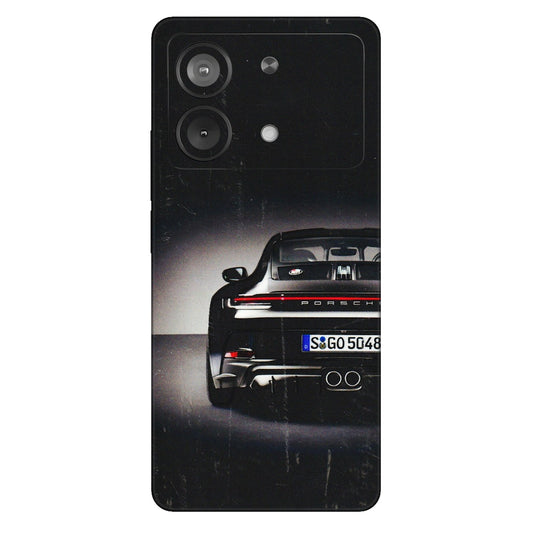 POCO Phone Skins (All Models) - New Black Porsche GT3 - 3D Embossed Finish (L-327) Poco X6 NEO (5G)
