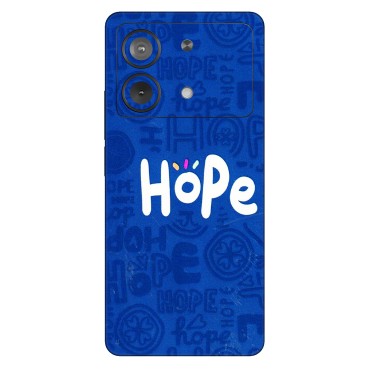 POCO Phone Skins (All Models) - Hope Doodles Blue - 3D Embossed Finish (L-43) Poco X6 NEO (5G)