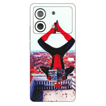 POCO Phone Skins (All Models) - Spiderman Hanging - 3D Embossed Finish (L-53) Poco X6 NEO (5G)