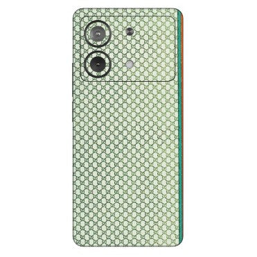 POCO Phone Skins (All Models) - Gucci Fabric Pattern - 3D Embossed Finish (L-73) Poco X6 NEO (5G)