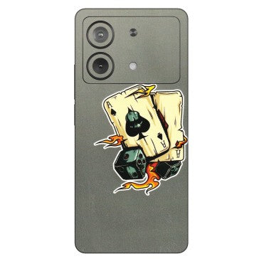 POCO Phone Skins (All Models) - Grey Cards Of Ace - 3D Embossed Finish (L-77) Poco X6 NEO (5G)