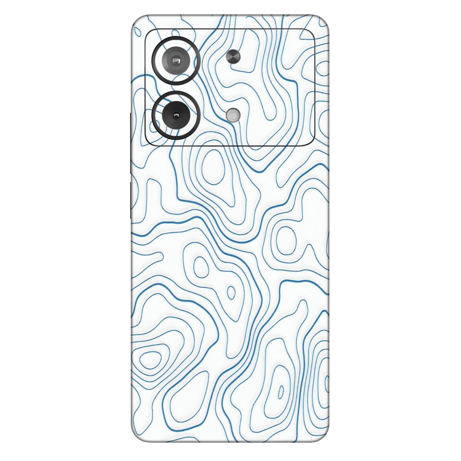 POCO Phone Skins (All Models) - Blue And White Swirls - Matte Finish (M-139) Poco X6 NEO (5G)