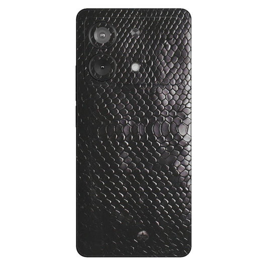 POCO Phone Skins (All Models) - Black Snack Leather - Matte Finish (M-147) Poco X6 NEO (5G)
