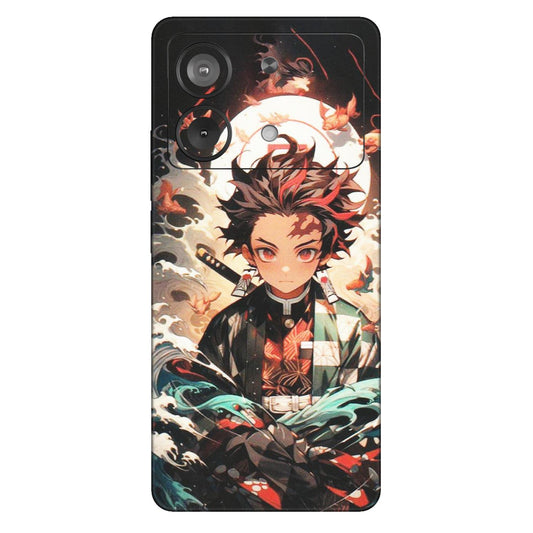 POCO Phone Skins (All Models) - Tanjiro Demon Slayer Anime - Matte Finish (M-158) Poco X6 NEO (5G)
