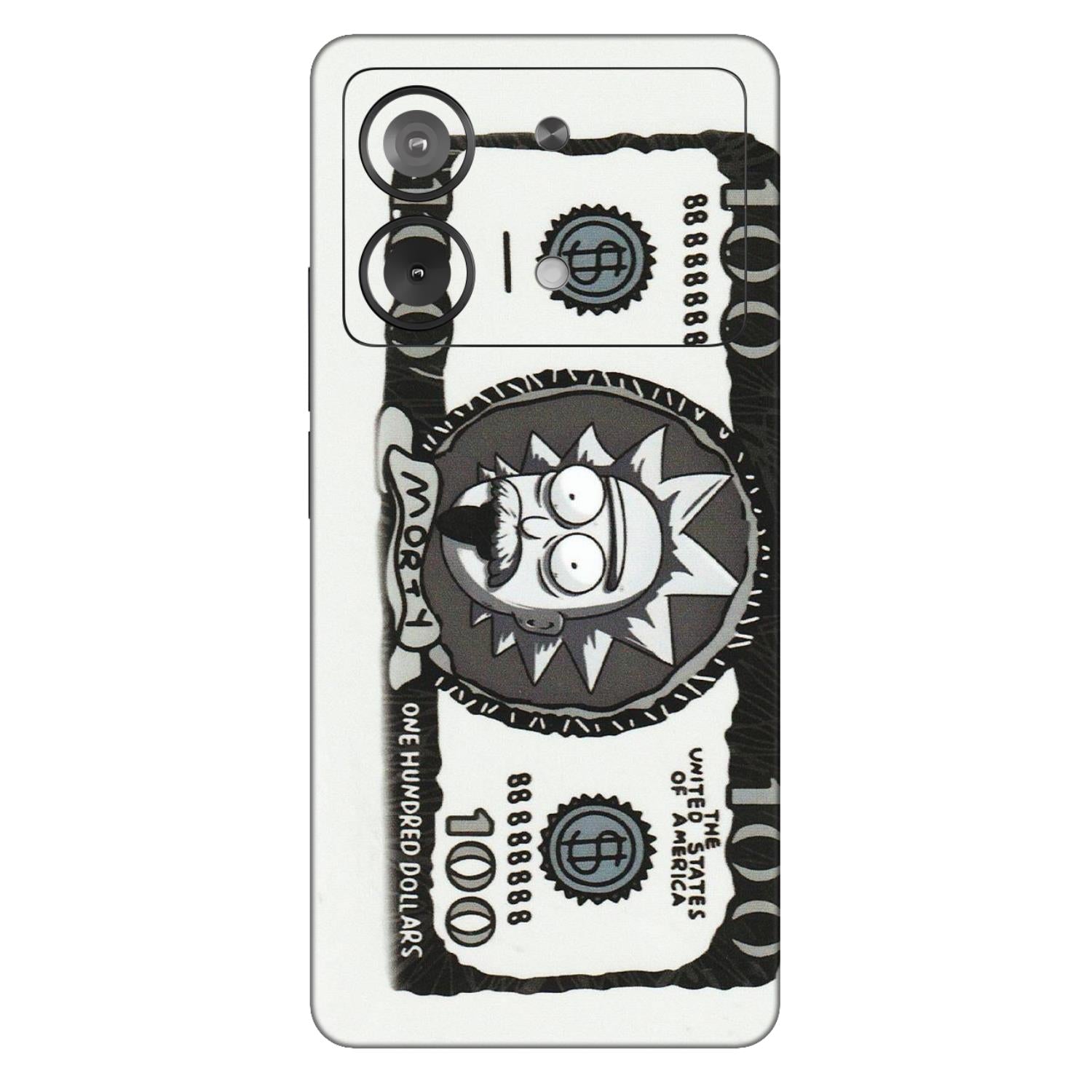 POCO Phone Skins (All Models) - Rick And Morty Hundred Dollar Anime - Matte Finish (M-161) Poco X6 NEO (5G)
