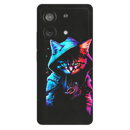 POCO Phone Skins (All Models) - Cyberpunk Cat - Matte Finish (M-45) Poco X6 NEO (5G)