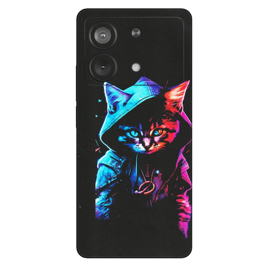 POCO Phone Skins (All Models) - Cyberpunk Cat - Matte Finish (M-45) Poco X6 NEO (5G)