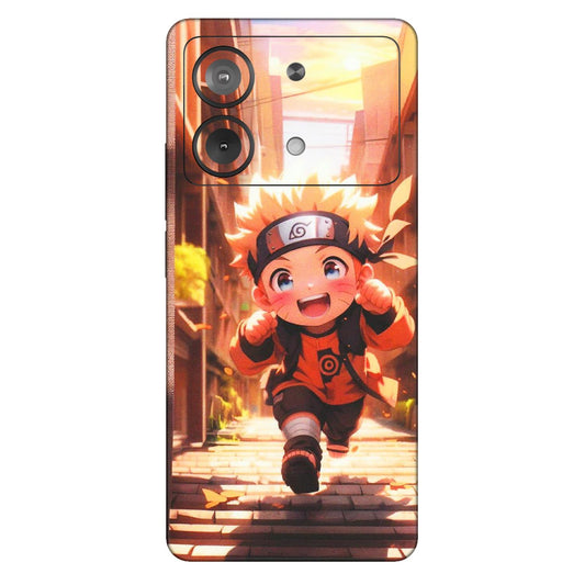 POCO Phone Skins (All Models) - Naruto Cute Toon Running - Matte Finish (M-04) Poco X6 NEO (5G)