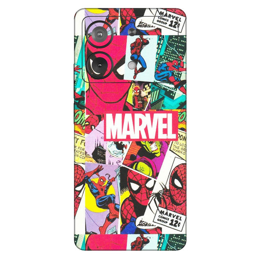 POCO Phone Skins (All Models) - Marvel Comic Spiderman Grafitti - Matte Finish (M-72) Poco X6 NEO (5G)