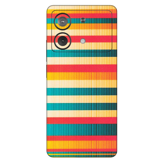 POCO Phone Skins (All Models) - Colourful Stripes Soothing Effect - Matte Finish (M-86) Poco X6 NEO (5G)