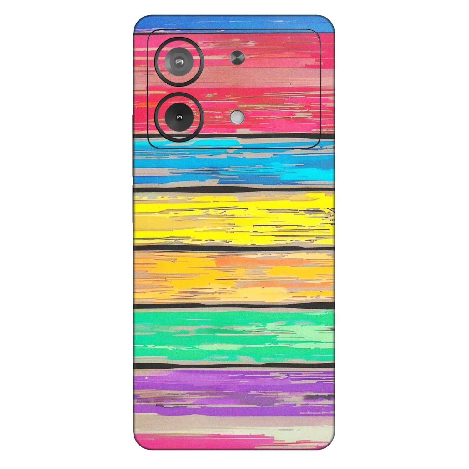 POCO Phone Skins (All Models) - Multi Colour Wooden Wall - Matte Finish (M-96) Poco X6 NEO (5G)