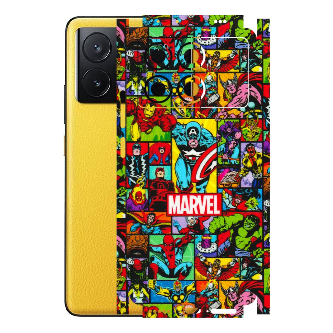 POCO Phone Skins (All Models) - MARVELOUS Comic Characters - 3D Embossed Finish (L-129) Poco X6 PRO (5G)