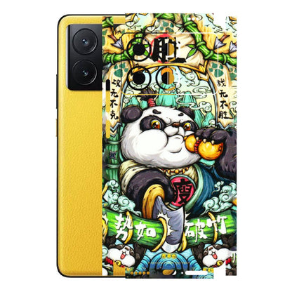 POCO Phone Skins (All Models) - Royal Rich Panda - 3D Embossed Finish (L-170) Poco X6 PRO (5G)