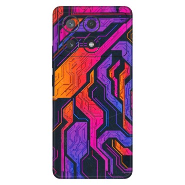 POCO Phone Skins (All Models) - Tech Circuits Futuristic - 3D Embossed Finish (L-07) Poco X6 PRO (5G)