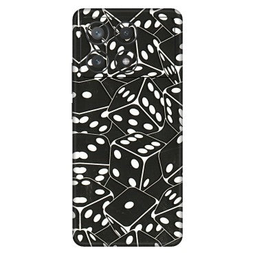 POCO Phone Skins (All Models) - Big Black Dices - 3D Embossed Finish (L-106) Poco X6 PRO (5G)