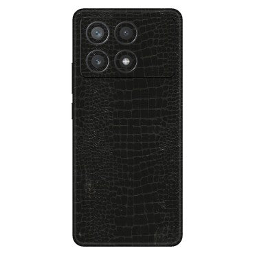 POCO Phone Skins (All Models) - Snake Leather Black - 3D Embossed Finish (L-107) Poco X6 PRO (5G)