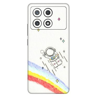 POCO Phone Skins (All Models) - Milkyway Astronaut - 3D Embossed Finish (L-110) Poco X6 PRO (5G)