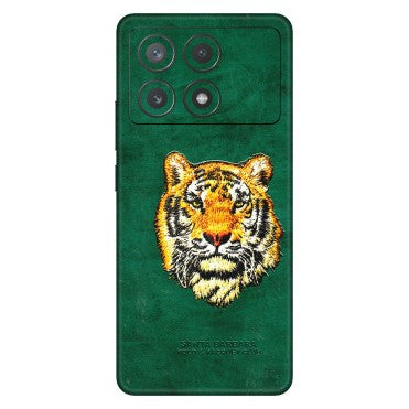 POCO Phone Skins (All Models) - Leather Feel Tiger - 3D Embossed Finish (L-111) Poco X6 PRO (5G)