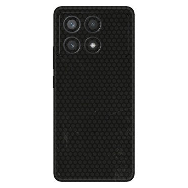 POCO Phone Skins (All Models) - Black honeycomb - 3D Embossed Finish (L-114) Poco X6 PRO (5G)