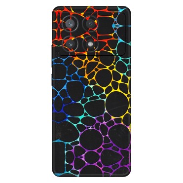POCO Phone Skins (All Models) - Abstract Art MultiColour - 3D Embossed Finish (L-133) Poco X6 PRO (5G)