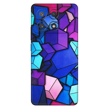 POCO Phone Skins (All Models) - Cube Doodle - 3D Embossed Finish (L-141) Poco X6 PRO (5G)